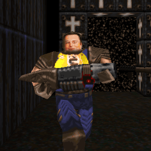 The custom skins on Quake
