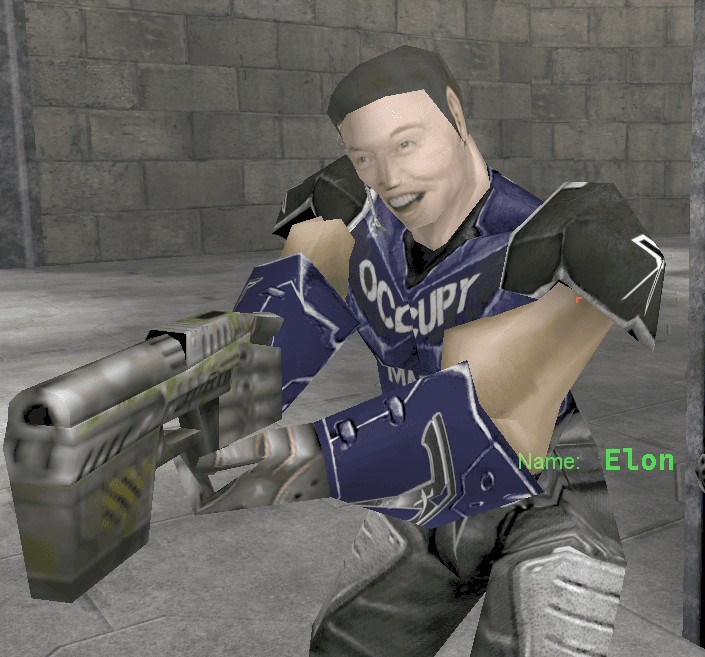 The custom skins on Unreal Tournament 99